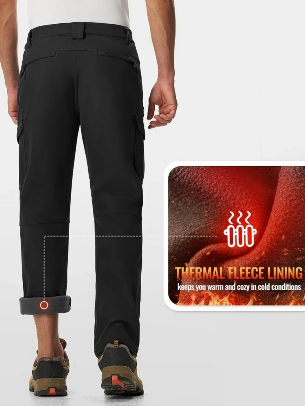 Men's Waterproof Insulated Snow Pants for Skiing, Winter Sports, Outdoor